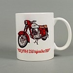 Hrnek s motivem Jawa 250 kývačka